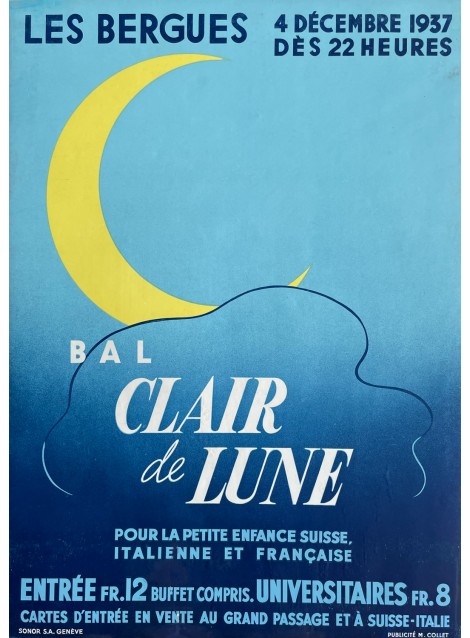 Maurice Collet. Bal au Clair de Lune, Genève. 1937.