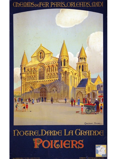 Constant Duval. Notre Dame la Grande, Poîtiers. 1934.