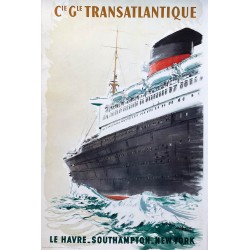 Albert Brenet. Compagnie générale transatlantique. Ca 1960.