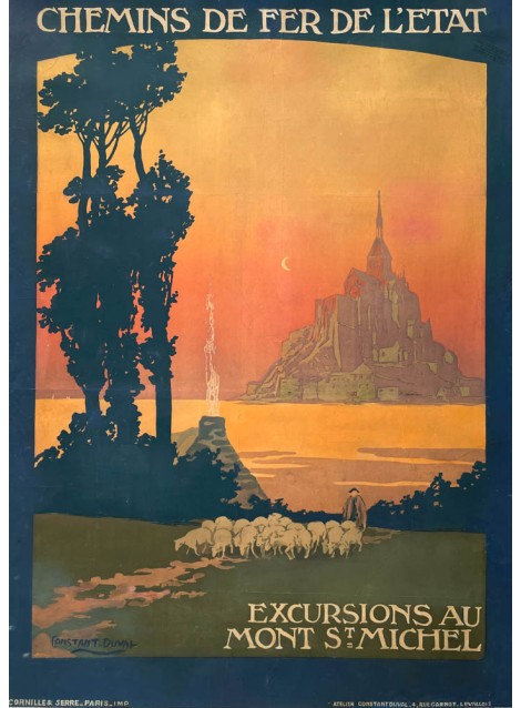 Constant Duval. Mont St-Michel. Vers 1920.