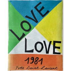 Yves Saint Laurent. Love. 1981.