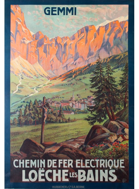 Chemin de fer électrique Loèche les Bains. 1910.