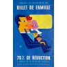 Philippe Foré. SNCF. Billet de famille. 1958.