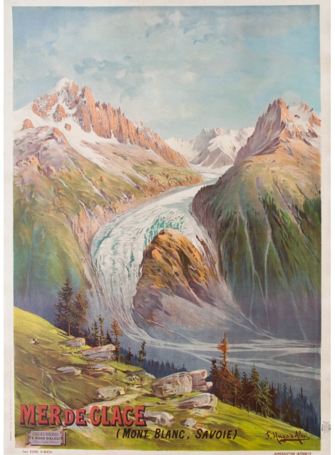 Mer de Glace, Mont Blanc, Chamonix. Frédéric Hugo d'Alési. 1895.