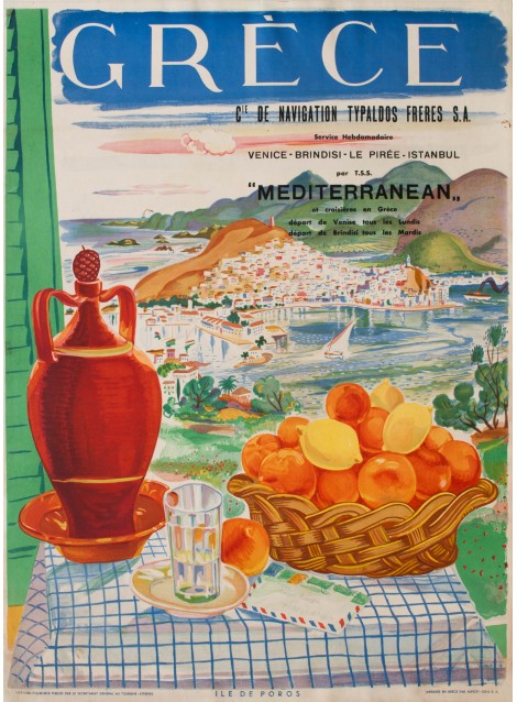 Grèce, Ile de Poros. 1948.