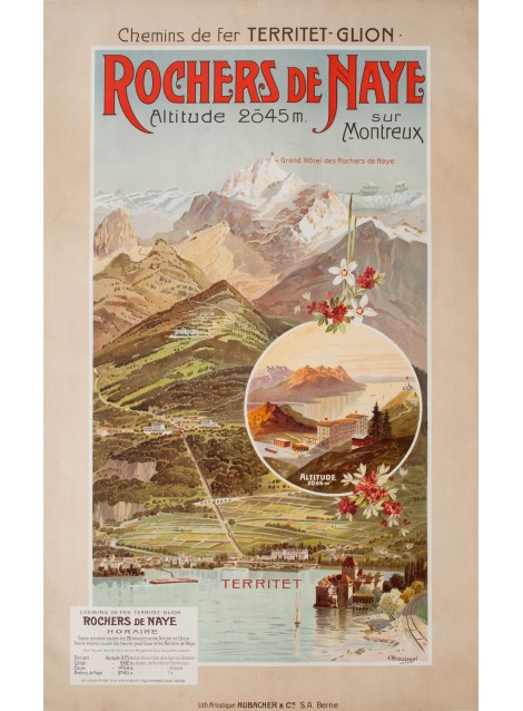 Rochers de Naye. Anton Reckziegel. 1904.