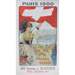 Paris 1900, Village suisse. Sim. 1900.