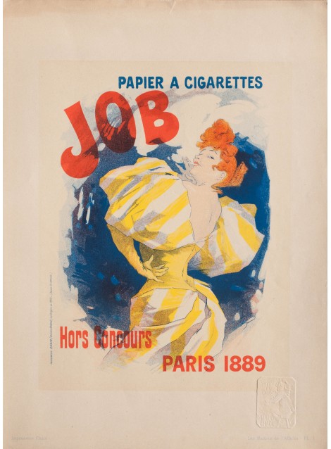 Papier à cigarettes Job. Jules Chéret. 1895.