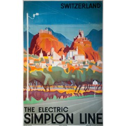 The Electric Simplon Line. Otto BAUMBERGER. 1929.