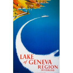 Lake of Geneva. Alex Guhl. 1952.