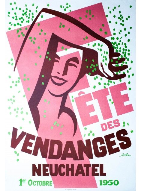 Eric de Coulon. Fête des vendanges, Neuchâtel. 1950.