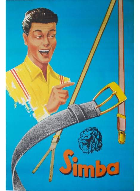 Affiche anonyme. Simba. Vers 1955.