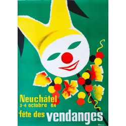 Fête des Vendanges, Neuchâtel. Louis Tinturier. 1964.