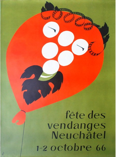 Fête des Vendanges, Neuchâtel. Walter Wehinger. 1966