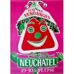 Fête des Vendanges, Neuchâtel. Walter Wehinger. 1956.