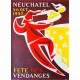 Fête des Vendanges, Neuchâtel. Alex Billeter. 1957.