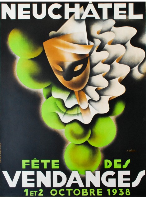 Fête des Vendanges, Neuchâtel. Jean-Pierre Châtelain. 1938.