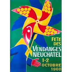 Fête des Vendanges, Neuchâtel. Walter Wehinger. 1960.