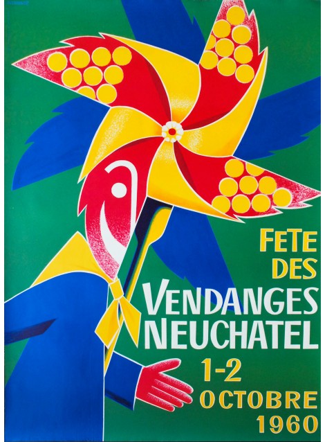 Fête des Vendanges, Neuchâtel. Walter Wehinger. 1960.
