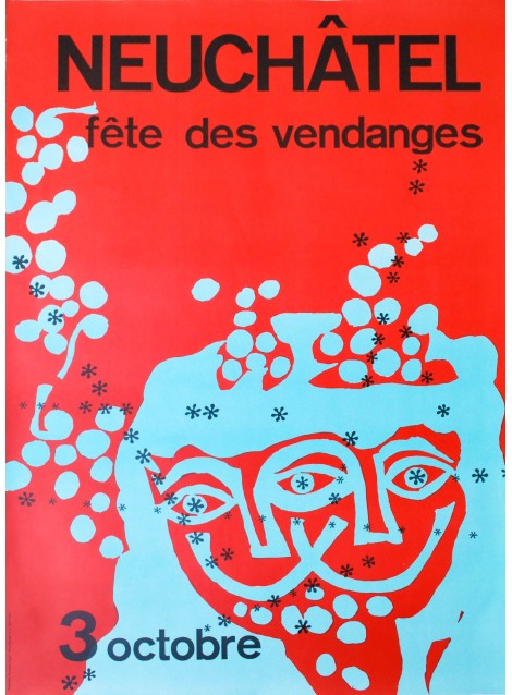 Fête des Vendanges, Neuchâtel. Riccardo Pagni. 1965.