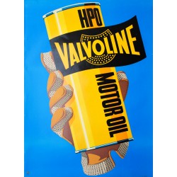 Valvoline. Affiche anonyme. 1953.