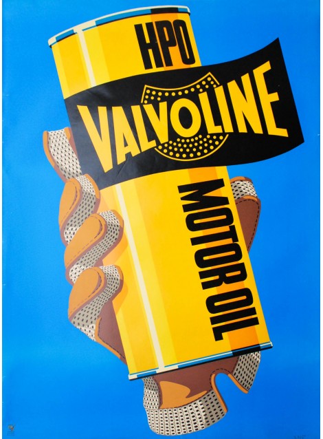 Valvoline. Affiche anonyme. 1953.