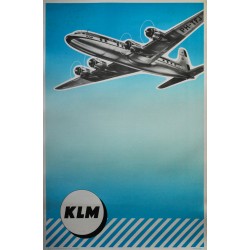 Affiche anonyme. KLM. Vers 1950.