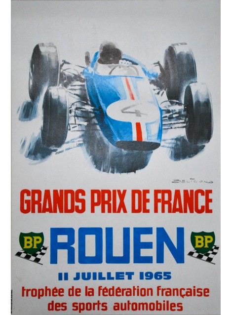 Michel Beligond. Grands Prix de France, Rouen. 1965.