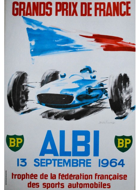 Michel Beligond. Grands Prix de France, Albi. 1964.