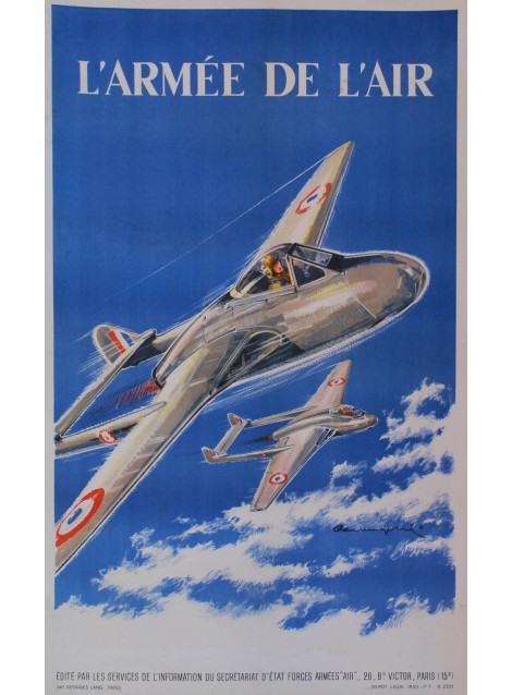 Paul Lengellé. L'armée de l'air. Vers 1950.