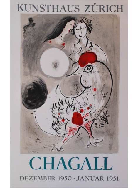 Exposition Kunsthaus Zürich. Marc Chagall. 1950.