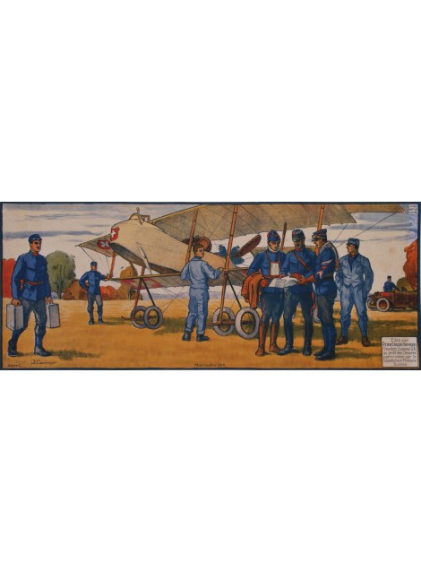 Jules Courvoisier. Mobilisation 1914. Aviation. 1916.