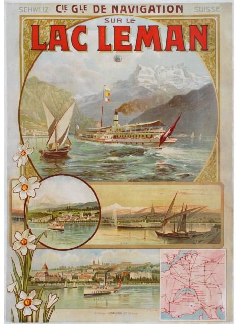 Lac Léman, CGN. Anton Reckziegel. 1902.