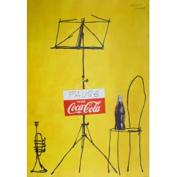 Herbert Leupin. Pause, Trink Coca Cola. 1953.