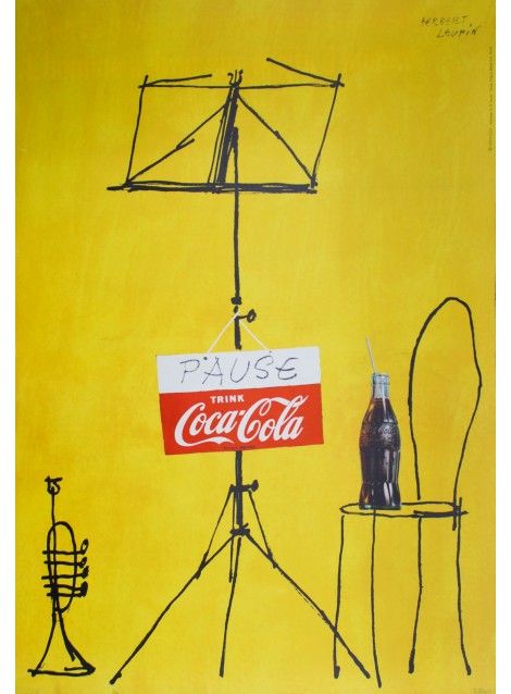 Herbert Leupin. Pause, Trink Coca Cola. 1953.