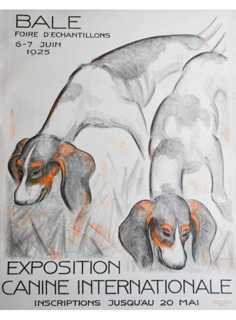 Ferdinand Schott. Exposition canine internationale, Bâle. 1925.