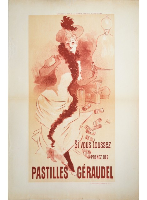 Pastilles Géraudel. Jules Chéret. 1891.