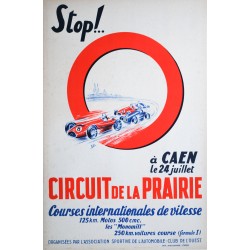 Courses, Circuit de la Prairie, Caen. 1954.