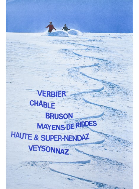 Verbier, Châble, Bruson. Vers 1980.