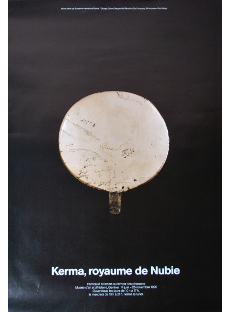 Georges Calame. Kerma, royaume de Nubie. 1990.
