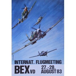 Gérard de Bernardis. Flugmeeting Bex. 1983.