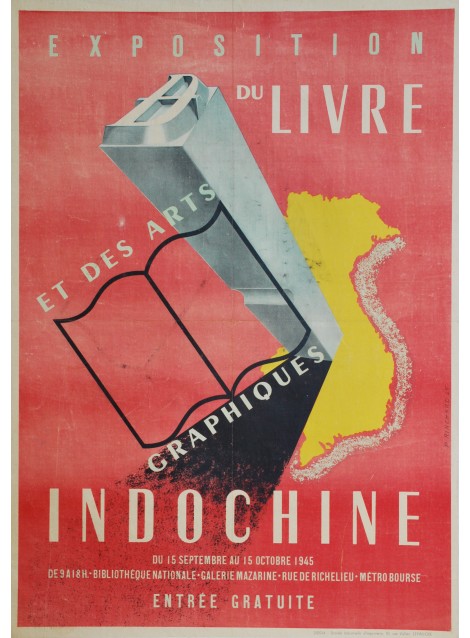P. Rinchard. Exposition des arts graphiques en Indochine. 1945.