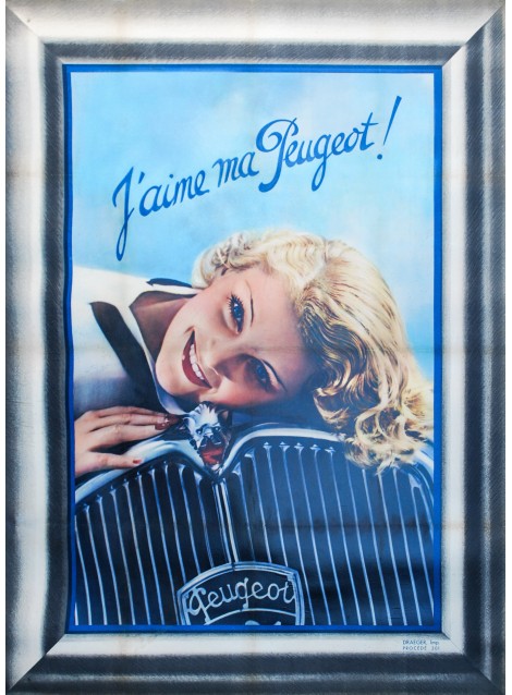 J'aime ma Peugeot. Vers 1935.