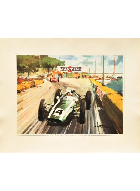 Michael Turner. Bruce McLaren, Monaco. 1962.