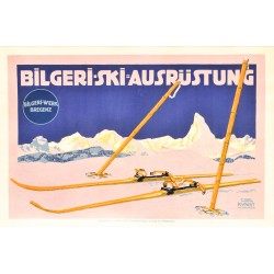 Carl Kunst. Bilgeri Ski Ausrüstung. Vers 1910.