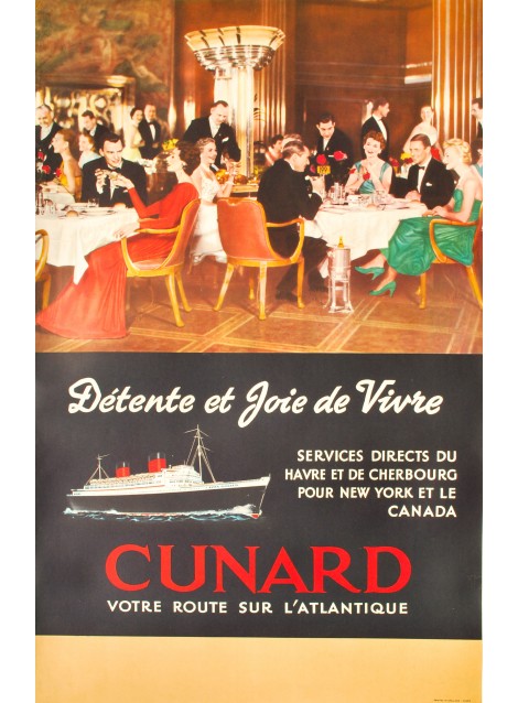 Cunard, votre route sur l'Atlantique. 1939.