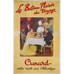 Cunard. Le bateau, plaisir du voyage. 1939.