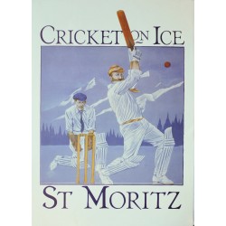 J. Rodgers. Cricket on Ice. St. Moritz. 1980.