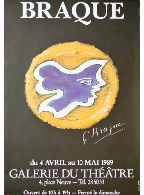 Georges Braque, exposition, Genève. 1989.