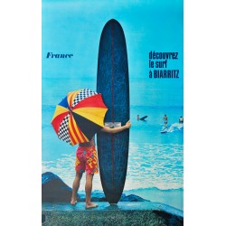 Jean-Pierre Ducatez. Le surf à Biarritz. 1969.